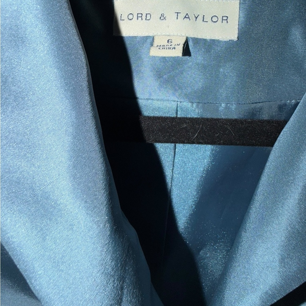 Lord & Taylor Sky Blue Women's Pantsuit - Silk - Workwear - Size 6 - Picture 6 of 6